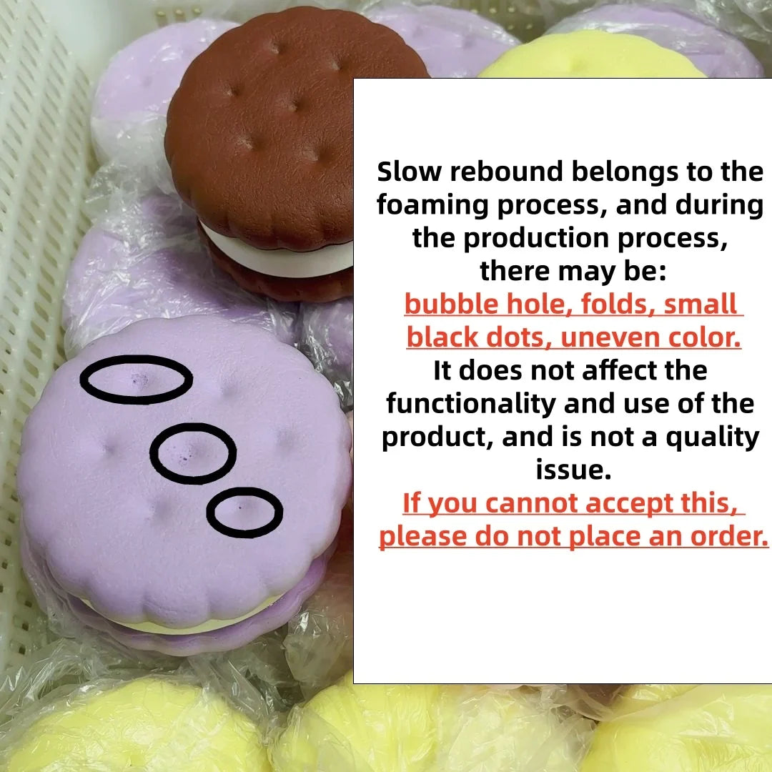 Squishy Simulated Cake Squeeze Toy Stress Relief Slow Rising Sensory Fidget Toys for Anxiety ADHD Autism Adults ASMR Fun