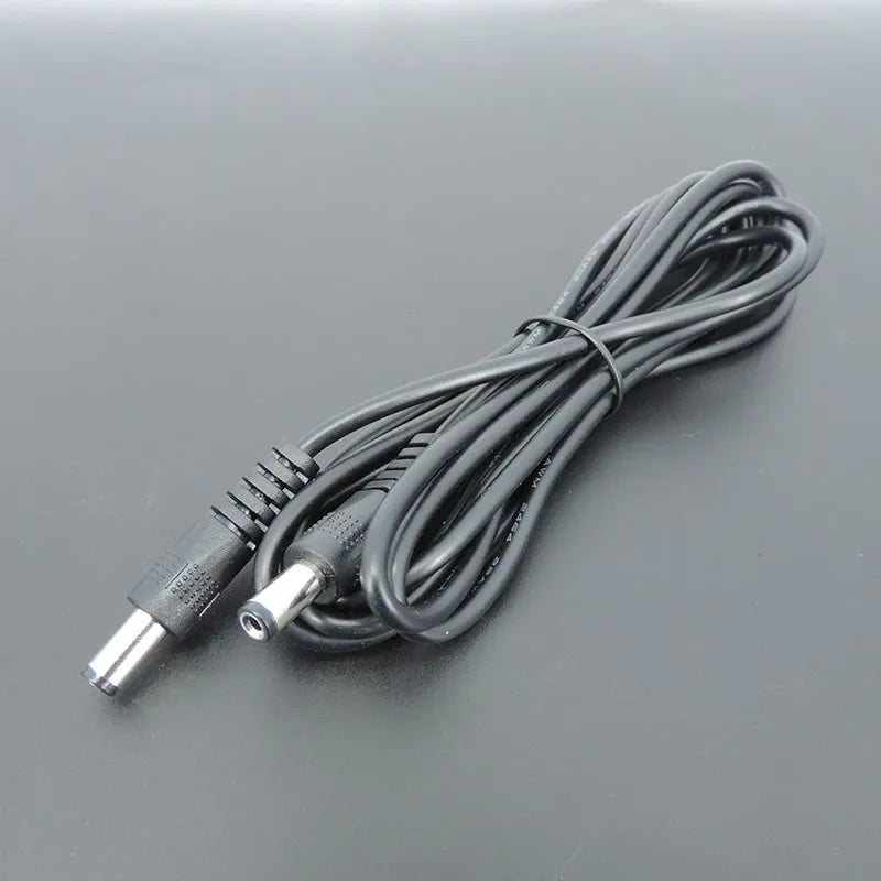 22awg 3A DC Male To male female Power supply Adapter white black cable Plug 5.5x2.1mm Connector wire 12V Extension Cords