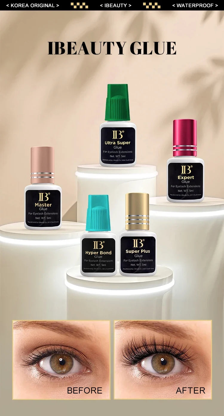 1 Bottle IBeauty Ultra Super Plus Glue Fake Eyelash Extension Korea 0.5s Fast Dry Long Lasting Makeup Tool Adhesive Supplies