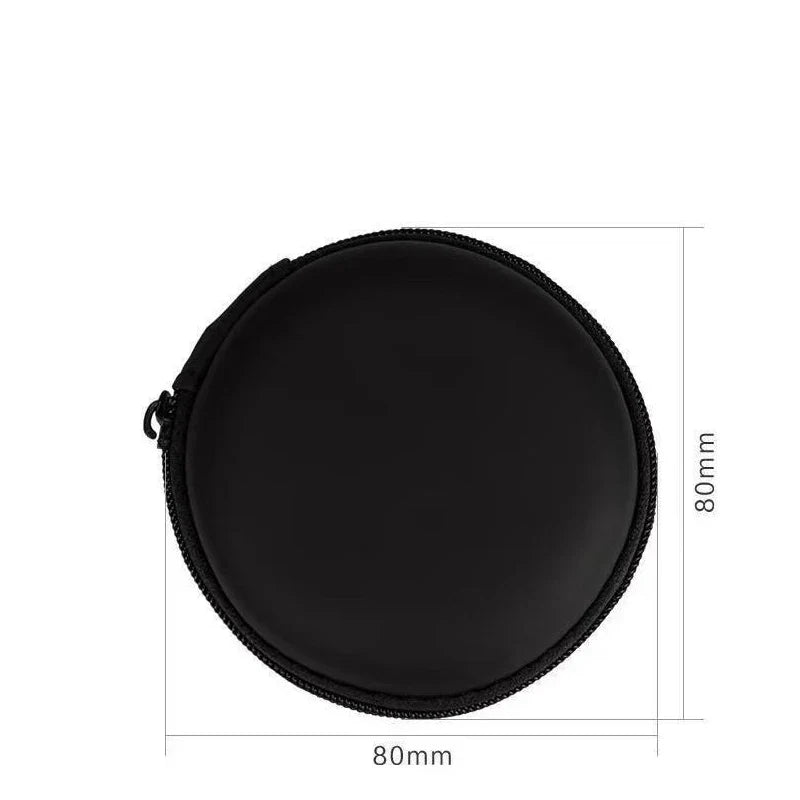 Earphone Storage Case PU Mini Carrying Hard Bag Box Case For Earphone Headphone Accessories Earbuds Memory Card USB Cable