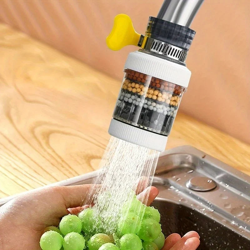 Six-layer Filter Cylindrical Bubbler, Faucet Filter Splash-proof Head Bubbler