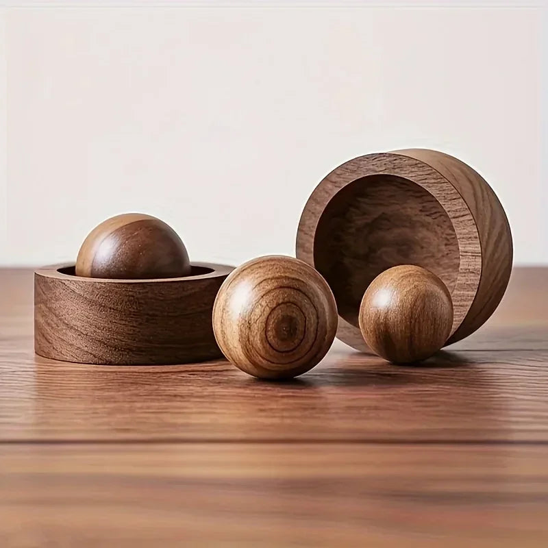 Car Wooden Essential Oil Diffusers-Spherical Design Natural Fragrance Dispersion Bedroom Decor Diffuser Car Home Room Fragrance
