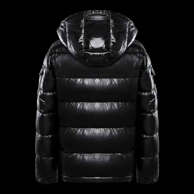 Down jacket black plus size loose coat hooded padded clothes bomber jacket  mens jacket  luxury men winter jacket