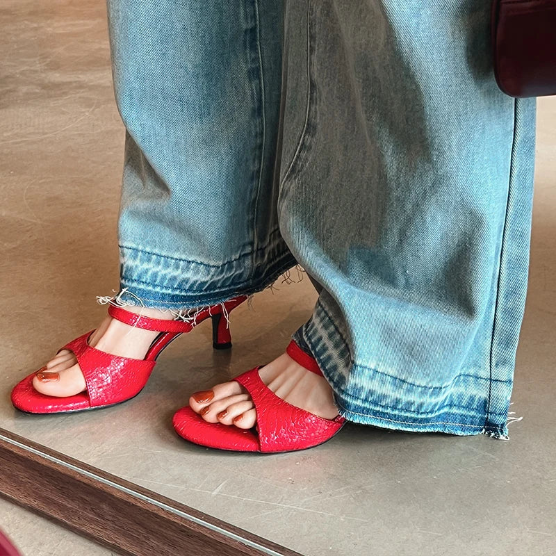 JOZHAMTA Size 34-43 Women Real Leather Casual Flats Slippers Comfort Slides Sandals Soft  Fashion 2025 Daily Home Outdoor