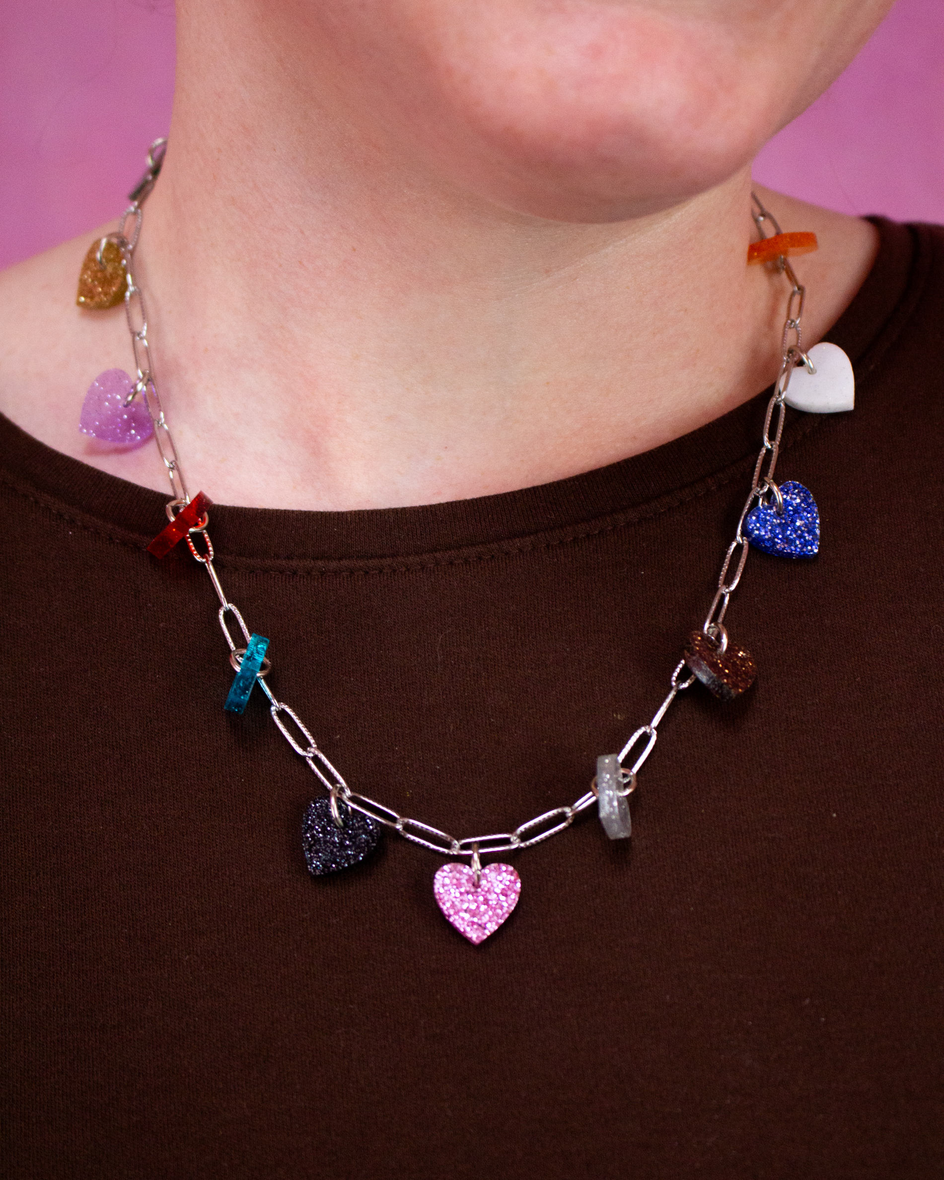 12 Eras Hearts Charm Necklace