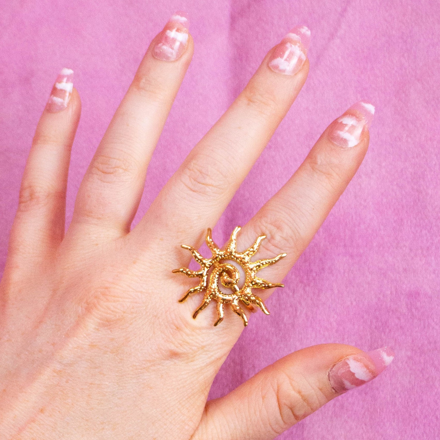 Sunshiny Titanium Ring