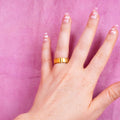 Bouncing Bars Titanium Ring