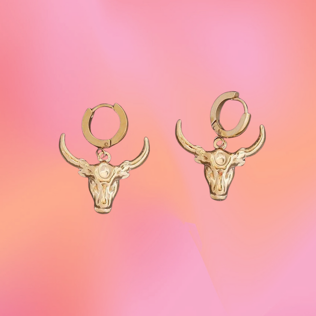 Titanium Longhorn Charm