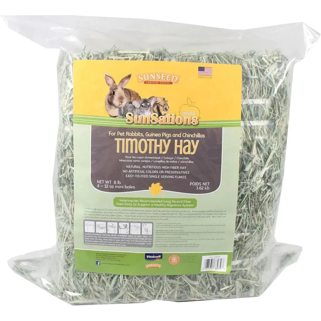 Vitakraft Sunseed SunSations Small Animal Timothy Hay 8 lbs.