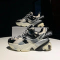 Trendy Color Block Platform Sneakers for Women