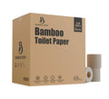 Bamboo Story 48 Bulk Premium Unbleached Bamboo Toilet Paper Plant-Based PFAS Free 3PLY & 300 Sheets FSC Certified Organic Brown Chlorine Free Plastic Free BPA FreeToilet Tissue (48)
