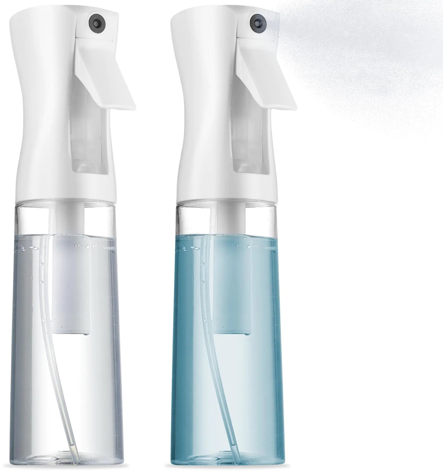 2 Pack Continuous Spray Bottle for hair - 10 Oz Ultra Fine Mist Sprayer | Water Spray Bottle For Hair Mister Spray Bottle | Hair Spray Bottles For Hairstyling Cleaning Salons (2pk 10oz)