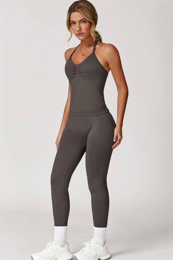The Allure Halter Top Leggings 2-Piece Set