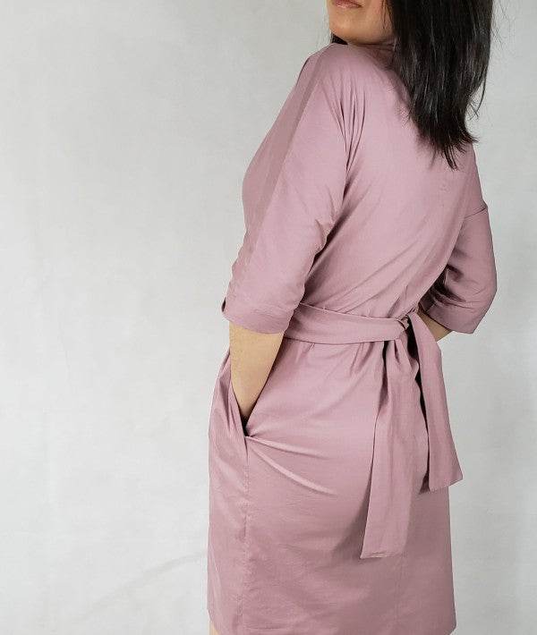 White Dress jacket 3/4 sleeve ties in front with p