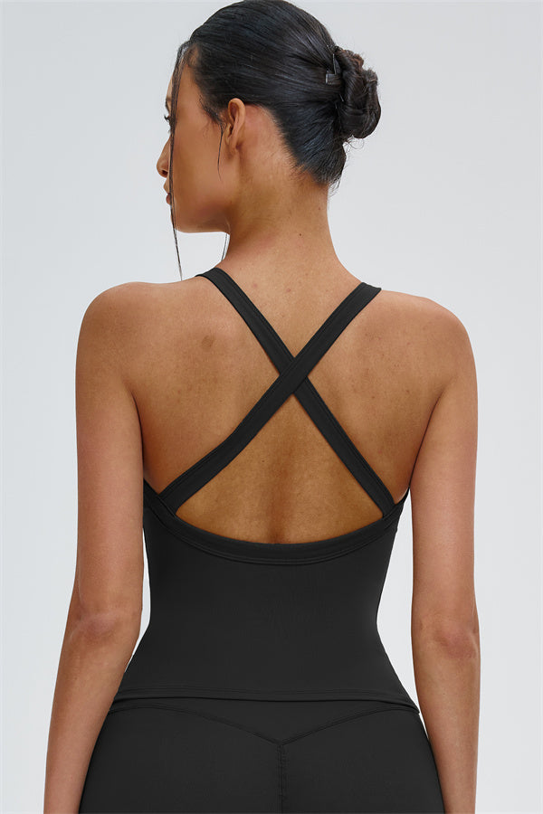 The Slate X-Back Top Flared Leggings 2-Piece Set