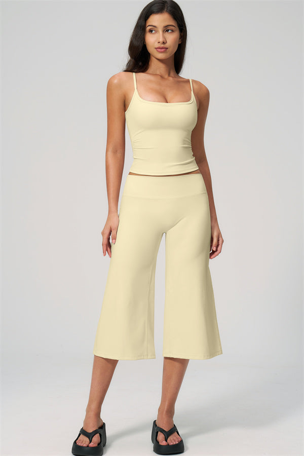 The Nexus Tank Top Wide-Leg Crop 2-Piece Set