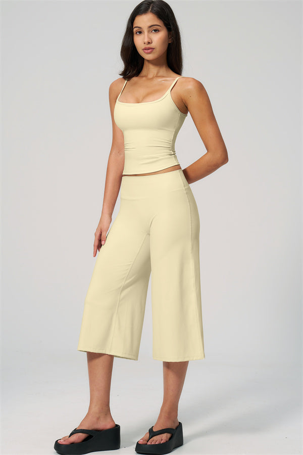 The Nexus Tank Top Wide-Leg Crop 2-Piece Set