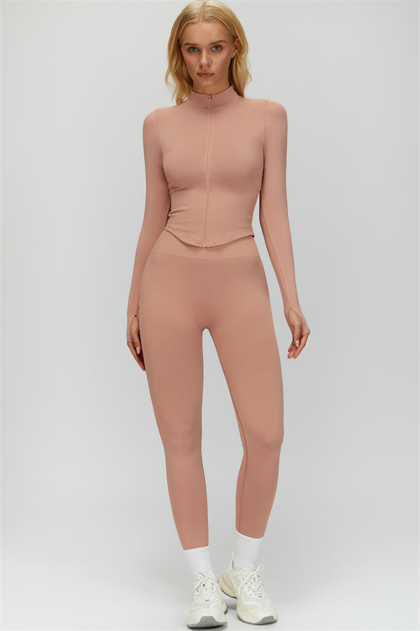 The Delight Jacket Sports Bra Leggings 3-Piece Set