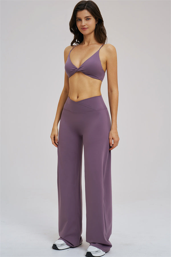 The Mosaic Sports Bra Straight Leg Pants 2-Piece Set