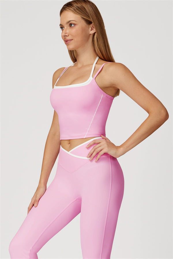 The Radiant Crop Top Flared Leggings 2-Piece Set