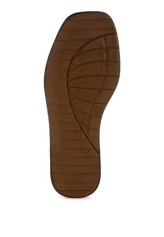 Zosaya Faux Zipper Detail Slip Ons