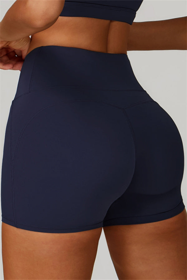 The Bold Cross Back Sports Bra Shorts 2-Piece Set