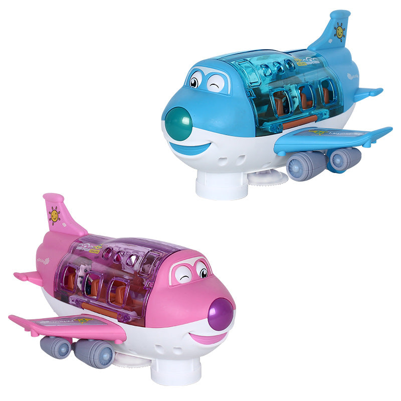 Electric Universal Cartoon Airplane Lights Music Rotation