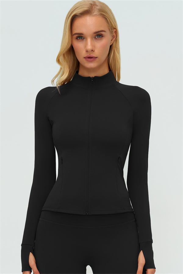 The Twirl Zip Jacket Straight Leg Pants 2-Piece Set