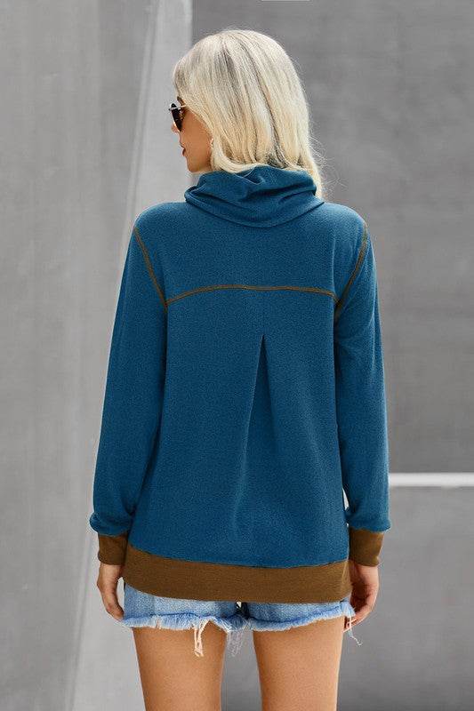 Trutle Neck Long Sleeves Top