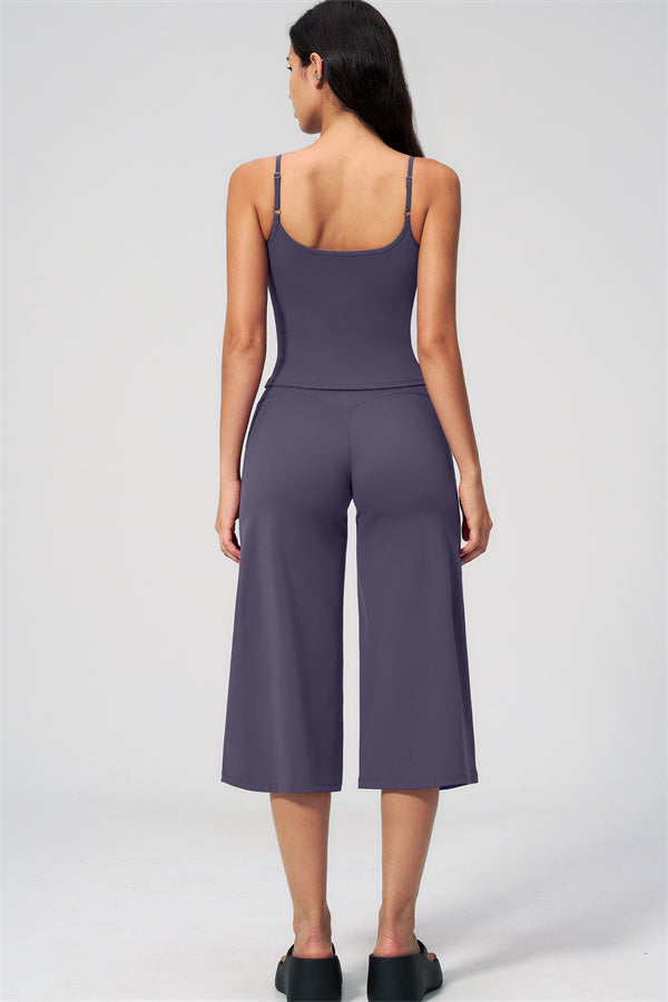 The Nexus Tank Top Wide-Leg Crop 2-Piece Set