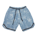Men's Vintage Bleached Denim Shorts for Summer Streetwear
