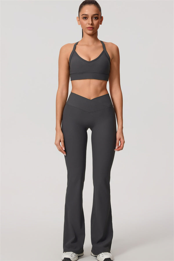 The Daze Sports Bra Flared Leggings 2-Piece Set