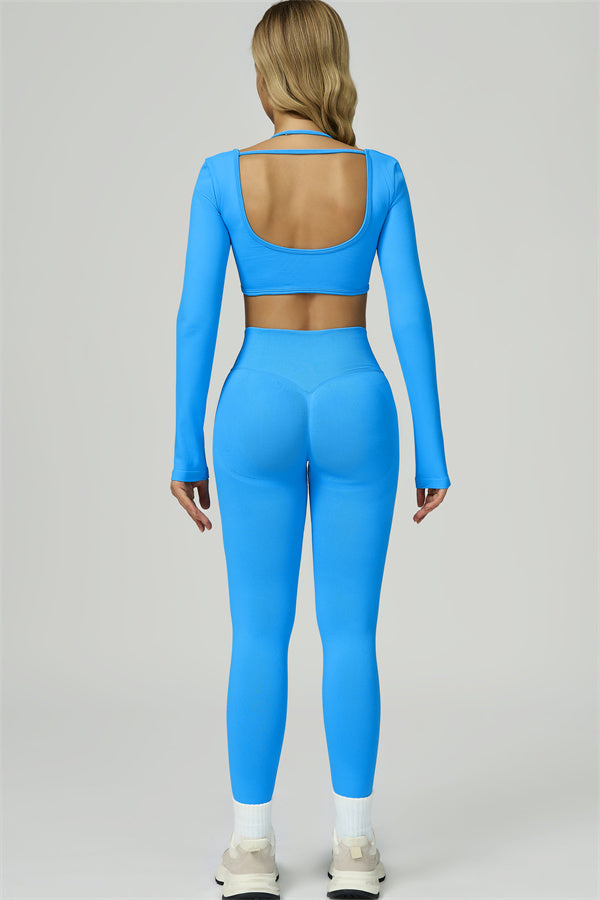 The Prime Long Sleeve Crop Top Leggings 2-Piece Set