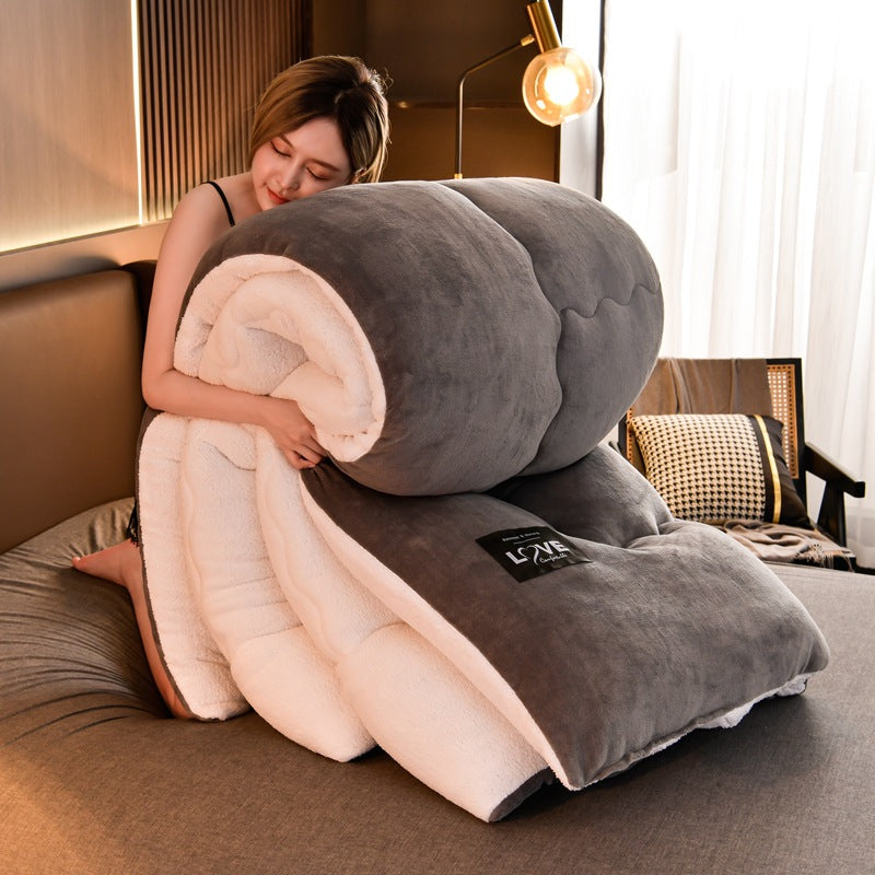 Luxury Winter Thickened Warm Double-sided Milk Velvet Quilt  Fleece