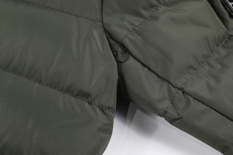 Casual Simple Men's Long-sleeved Hooded Cotton Coat