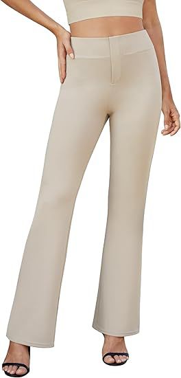 Business-Casual High-Waisted Stretch Trousers for Women