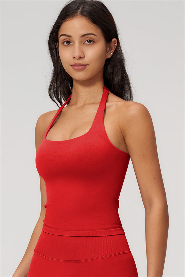 The Empower Halter Crop Top Shorts 2-Piece Set
