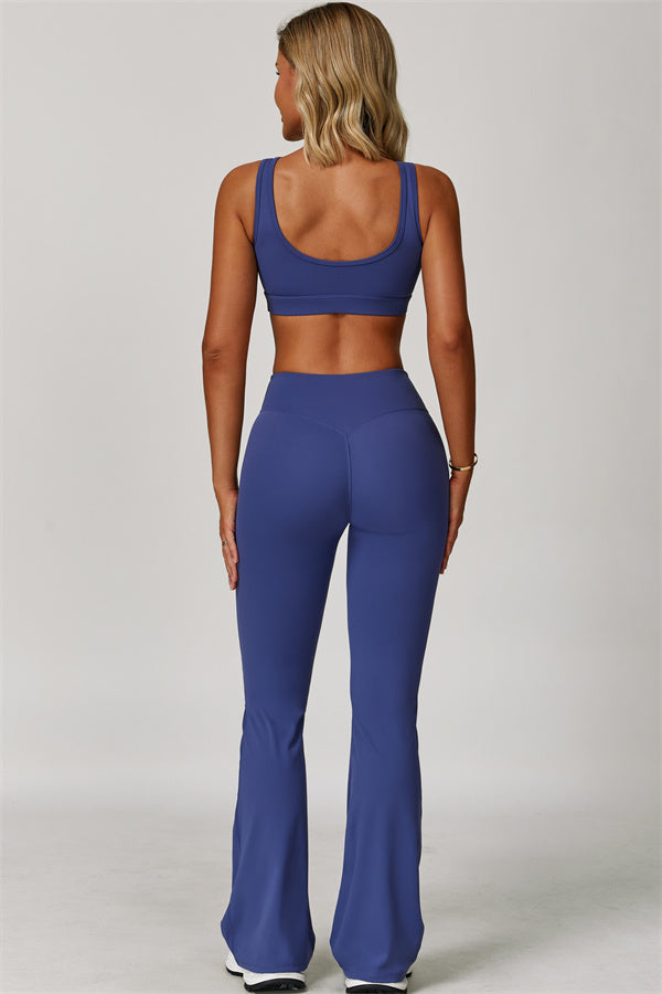 The Lavish Sports Bra Flared Leggings 2-Piece Set