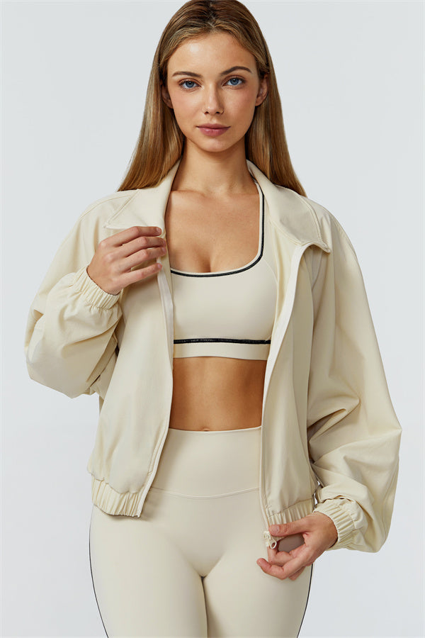 The Venus Zip Jacket Sports Bra Leggings 3-Piece Set