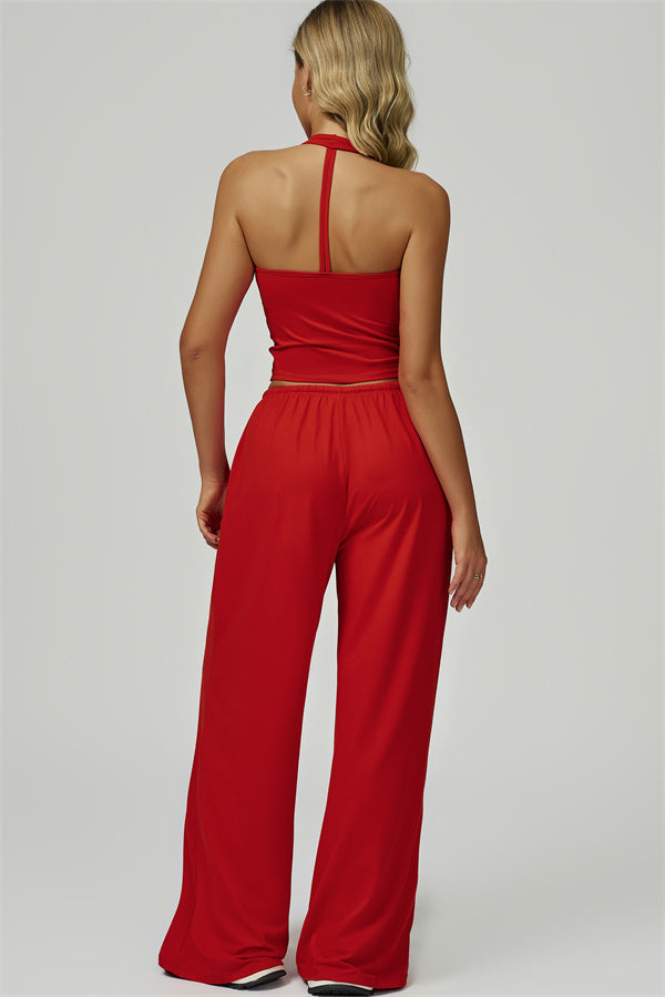 The Sprint Halter Tank Top Sweatpants 2-Piece Set