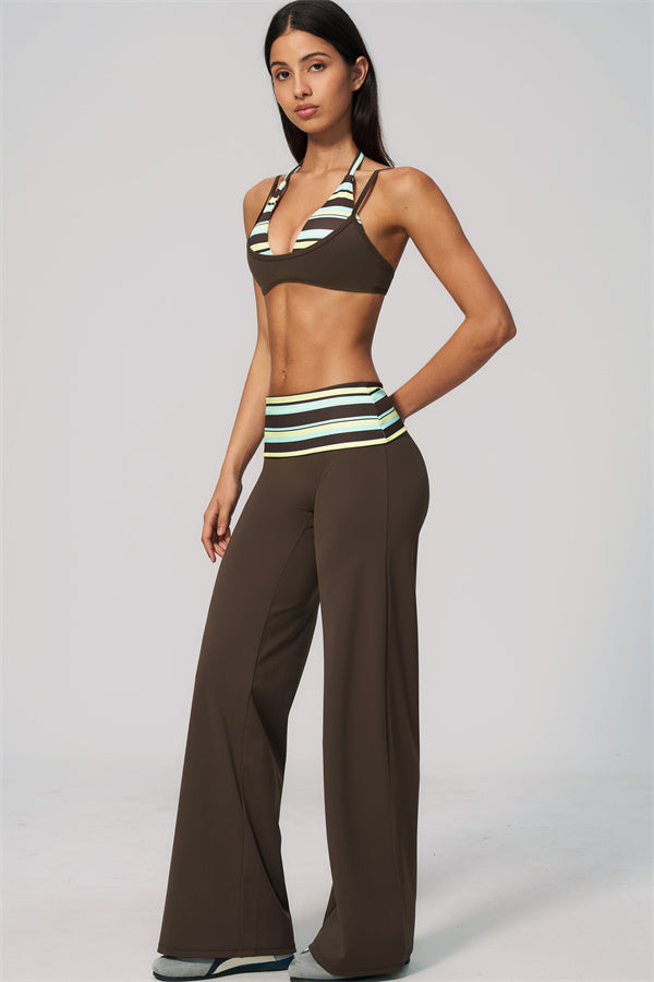 The Enliven Sports Bra Straight Leg Pants 2-Piece Set