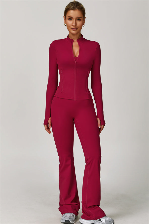 The Refresh Jacket Flared Leggings 2-Piece Set
