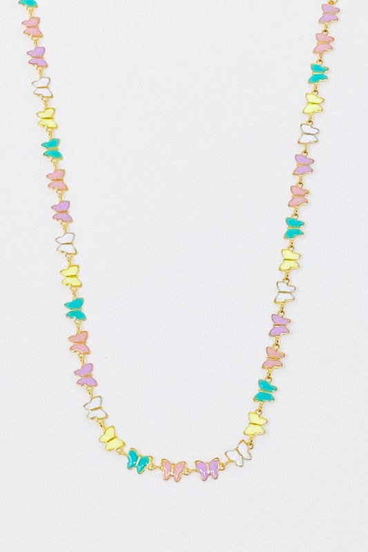 Linked Butterflies Necklace