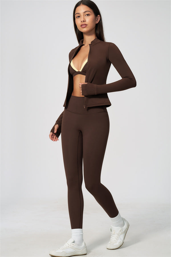 The Seraphine Jacket Sports Bra Leggings 3-Piece Set