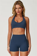 The Boost Halter Sports Bra Isabella Shorts 2-Piece Set
