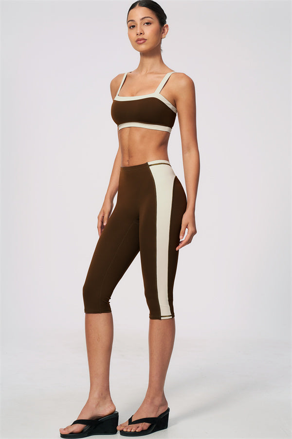 The Sandstone Sports Bra Capri Leggings 2-Piece Set