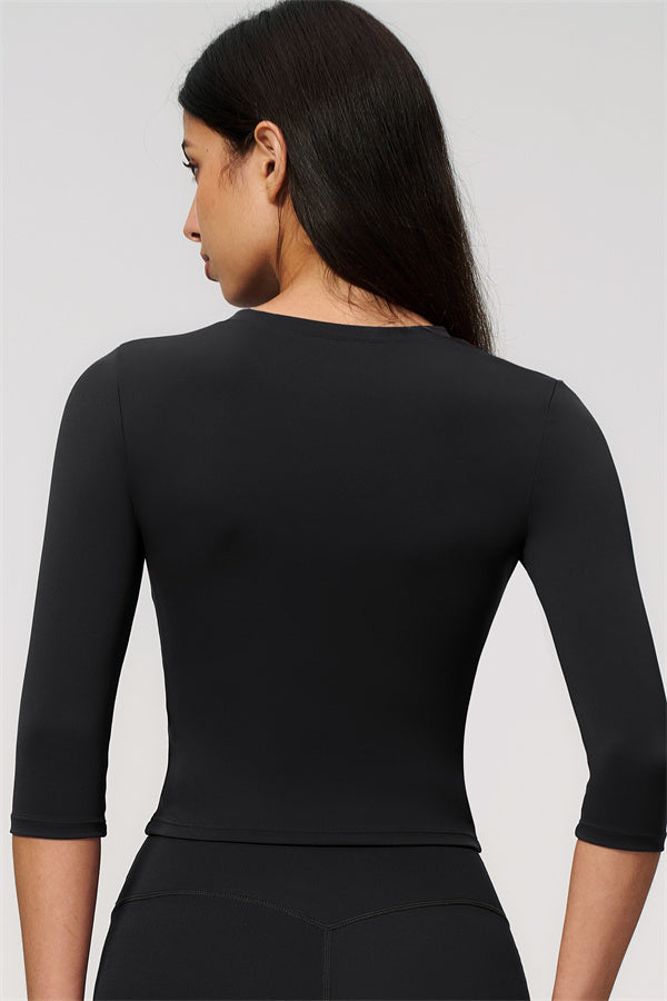 The Natalia Half-Sleeve Top Shorts 2-Piece Set