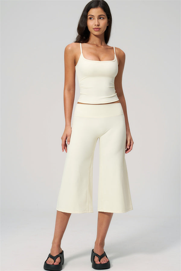 The Nexus Tank Top Wide-Leg Crop 2-Piece Set
