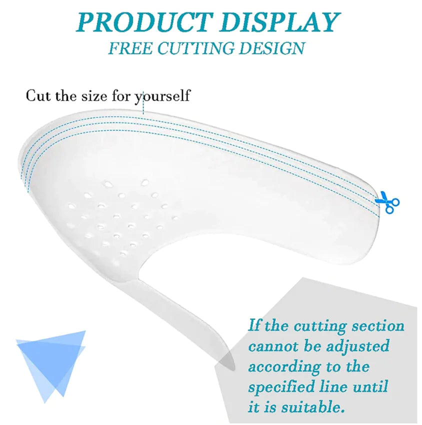 Pair Sneaker Shoe Anti Crease Protector Decreaser Toe Force Creasing Shoes Cover