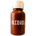 Alcohol Dispensing Bottle Amber Plastic One Hand Dispensing Travel Size Refillable